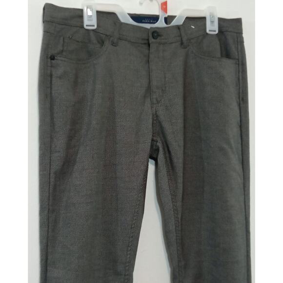 ZARA Men’s Dress Pants Polka Dot Black Gray Size 32 - Picture 3 of 15